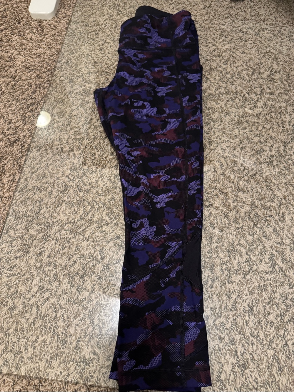 Lululemon Purple Camo Active Leggings